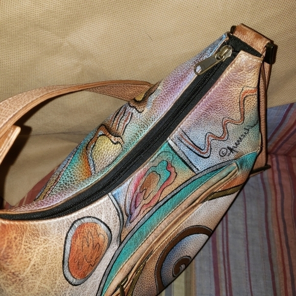 Anuschka shoulder bag. Abstract print. - Picture 6 of 12